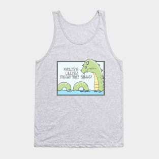 Big Blue the sea monster Tank Top